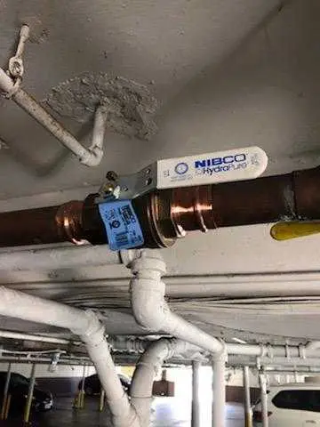 Copper pipe repair and valve work for Backflow Testing in Center
